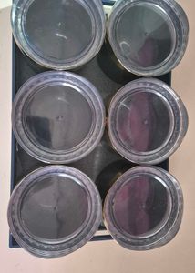 Dry Fruit Jars With Tray