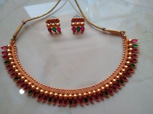 Golden Temple Necklace Set