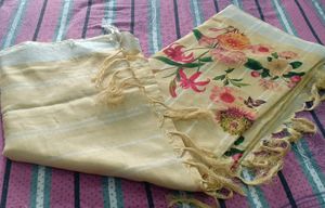 Cotton Cream Saree