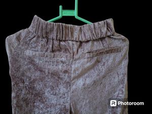 Velvet Wide Leg Trousers