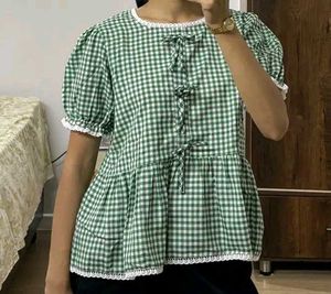 Trendy Light Blue Top