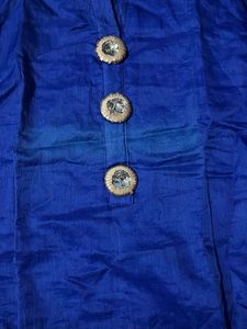 Blue Golden Kurti