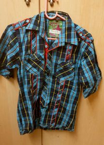 Smart Checked Party Wear Shirt