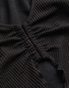 v neck long sleeved top