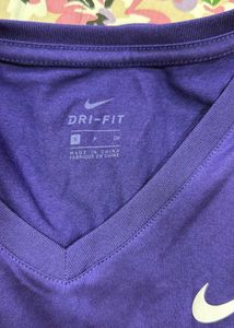 Nike Purple V-Neck T-Shirt