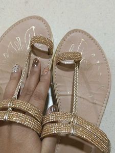 Diamonds Studded Flats