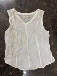 White Fabindia Top
