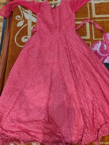 Rose pink grown up girl dress