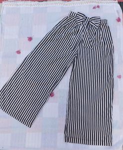 Black and White Flared Palazzo