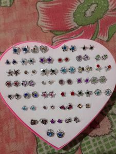 Pair Of 36 Cute Earrings Stud 🌷