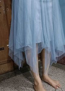 Blue Tulle Skirt