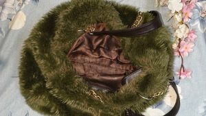 Grey Fur bag