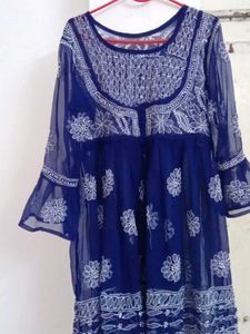 Lucknowi Embroidered Frock
