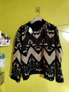 Patterned Knit Sweater