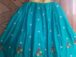 Navratri Sea Green Lehenga
