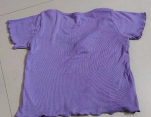 Cute Purple Crop Top 🥹