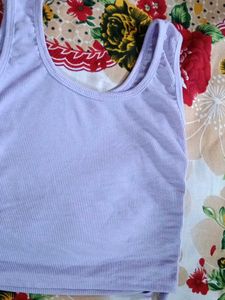 Comfortable Lavender Striped Camisole