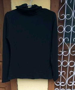 Dark Black Turtle Neck