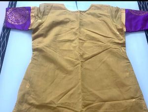 Combo Purple And Mustard Kurthi