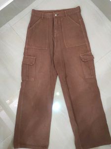 Brown Baggy Cargo Pants
