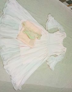 Peach Anarkali & Dupatta