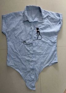 Striped Cat Bodysuit