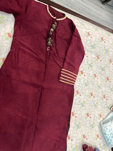 Kurta With Neck Work