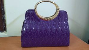 Purple handbag