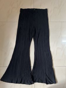 Black Flared Casual Pants