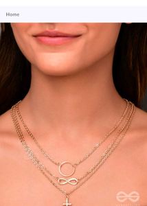 Anti-Tarnish Gold Infinity Necklace