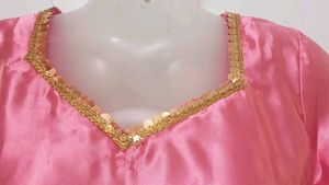 Satin Salwar Suit Pink