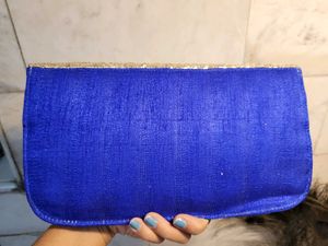 Silk Sequins Envelope Clutch cum Sling