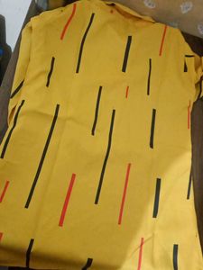 Striped Yellow Casual Shirt