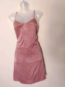 Pink Silk Dress