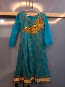 Elegant Teal Anarkali Kurta