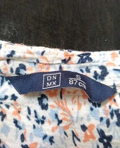 Floral Tassel Tie Top