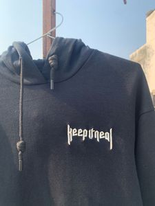 Keep It Real Black Hoodie