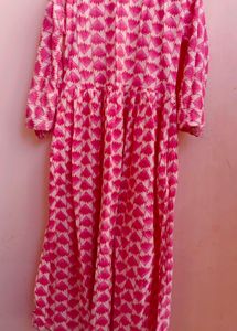 Pink Printed Kurta