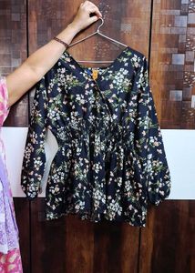 Korean Top With Trouser Combo