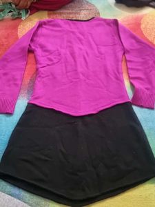 Pink &amp; Black Dress