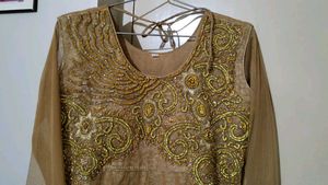 Beautiful Golden Kurta Set