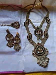 Rhinestone Necklace &amp; Earring Set