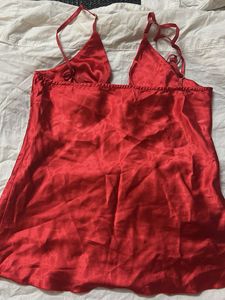 Red Satin Cami Slip
