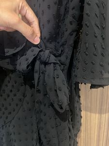 Chic Black Wrap Dress