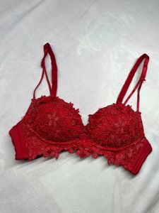 Red Lace Bra