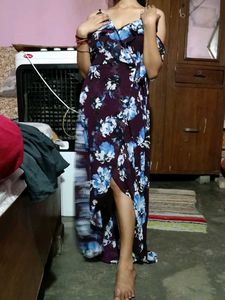 Floral Wrap Maxi Dress