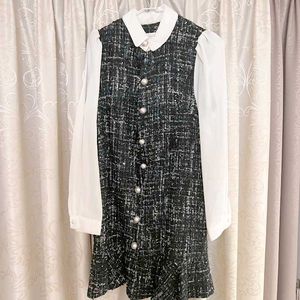 Chic Tweed Mini Dress