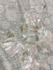 Transparent Slips And Bra Metallic Strap