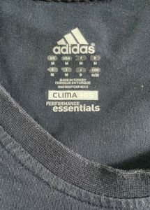 Adidas Navy 3-Stripe T-Shirt