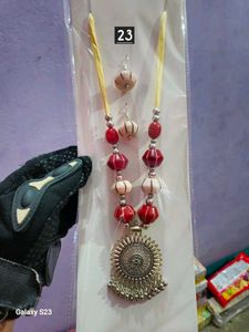 Necklace and earrings set women